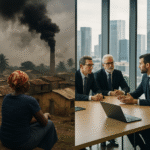 African coal town residents contrast with foreign consultants managing climate funds